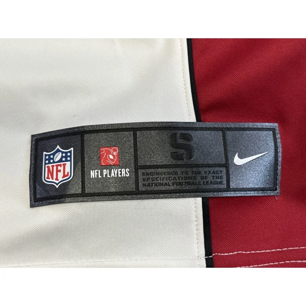 Nike Arizona Cardinals NFL On Field Jersey Mens S Red White Polyester Graphic